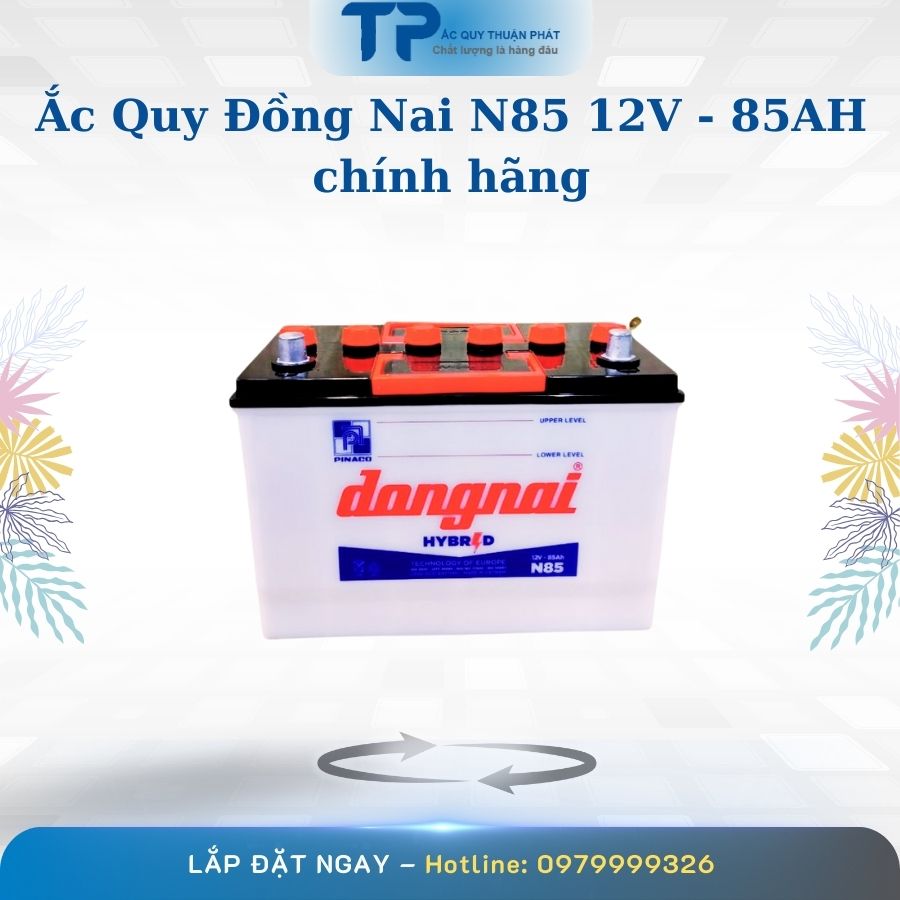 Ắc quy Đồng Nai N85 12V - 85AH chính hãng