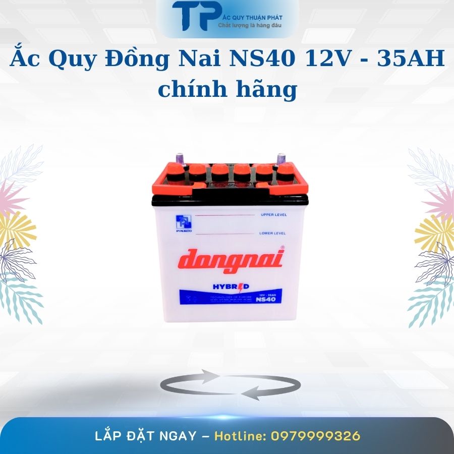 Ắc quy Đồng Nai NS40 12V - 35AH chính hãng