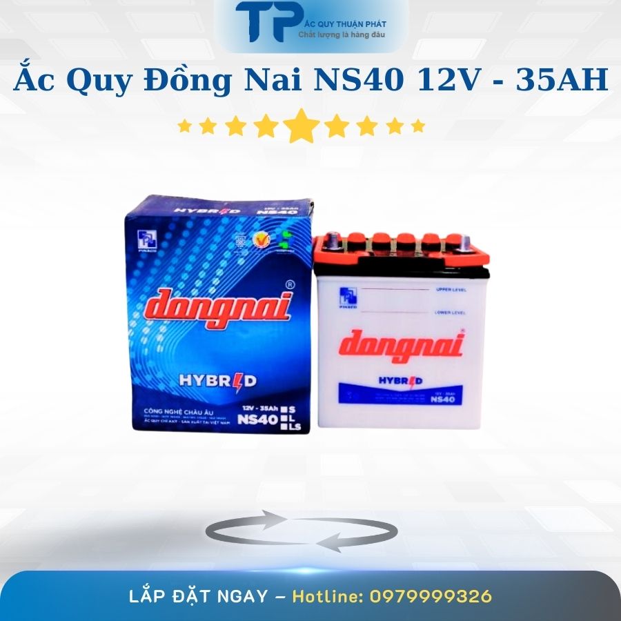 Ắc quy Đồng Nai NS40 12V - 35AH