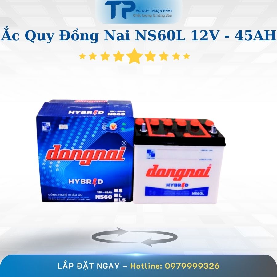 Ắc quy Đồng Nai NS60L 12V - 45AH