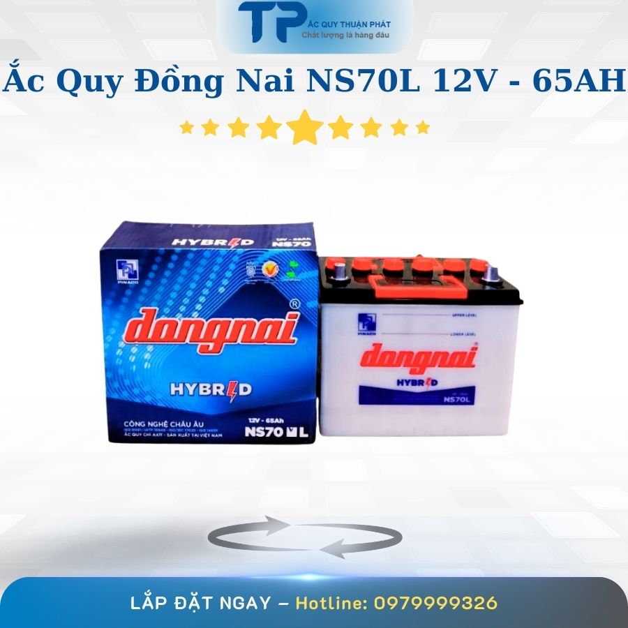 Ắc quy Đồng Nai NS70L 12V - 65AH