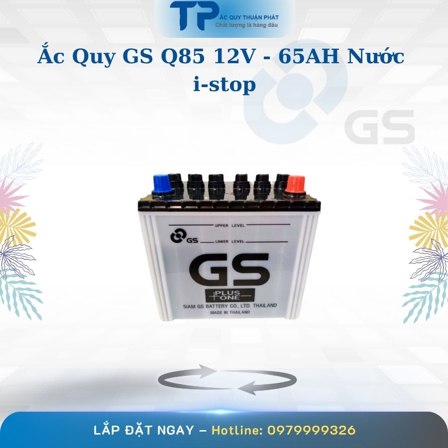 Ắc quy GS Q85 12V - 65AH chính hãng