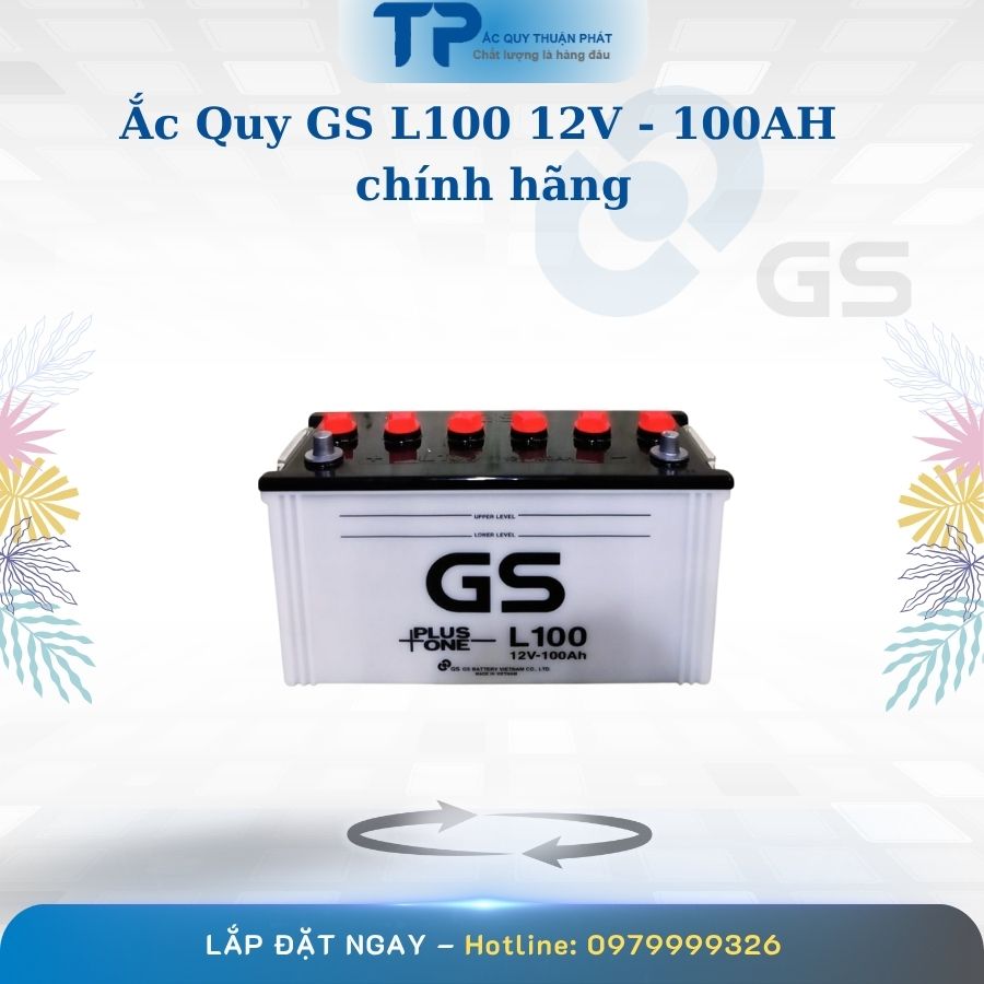 Ắc quy GS L100 12V - 100AH chính hãng