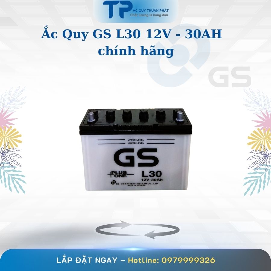 Ắc quy GS L30 12V - 30AH chính hãng