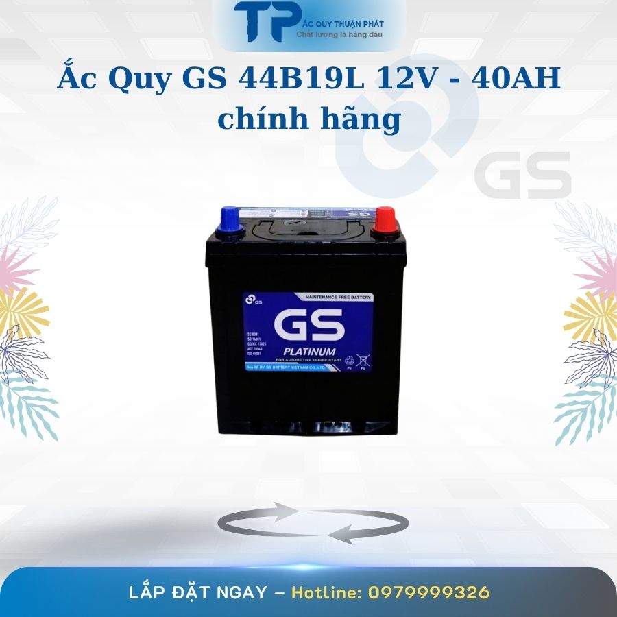 Ắc quy GS MF 44B19L 12V - 40AH chính hãng