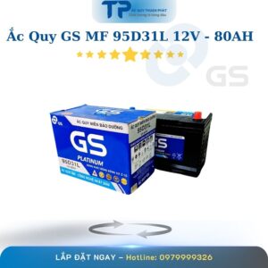 Ắc quy GS MF 95D31L 12V - 80AH