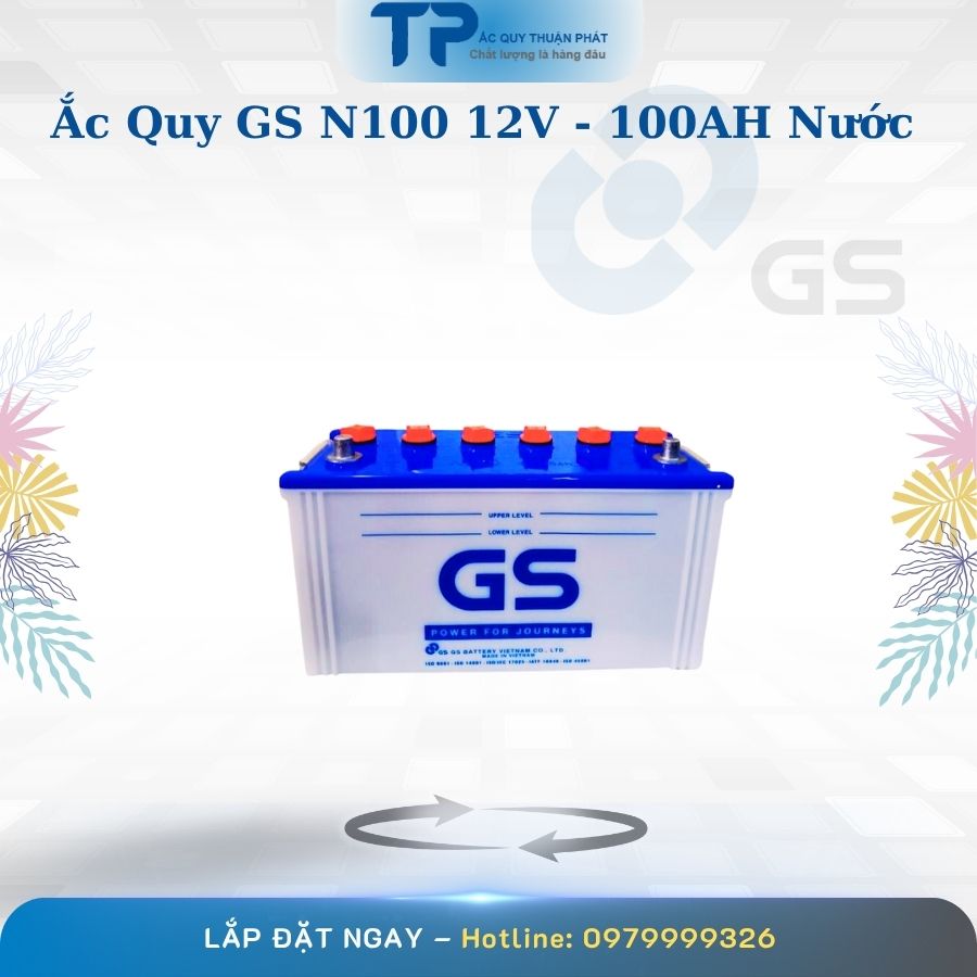 Ắc quy GS N100 12V - 100AH chính hãng