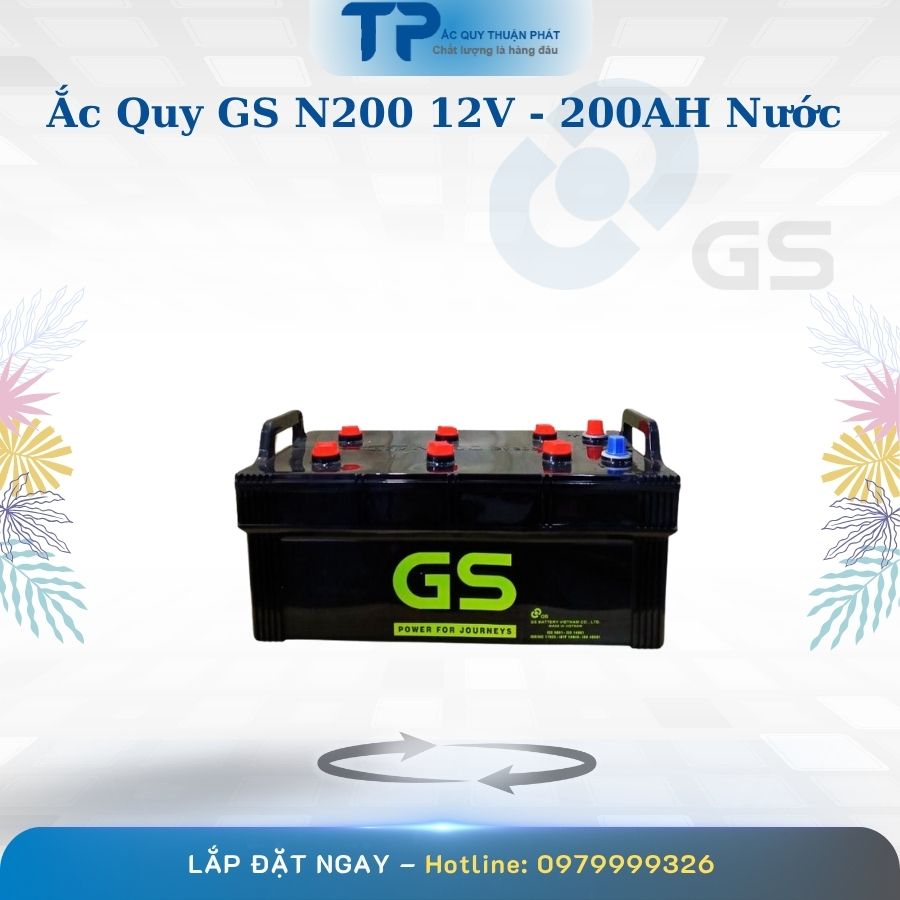 Ắc quy GS N200 12V - 200AH chính hãng