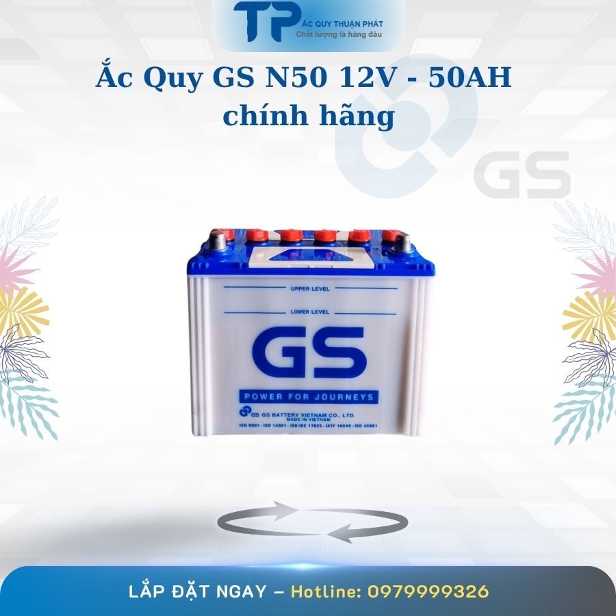 Ắc quy GS N50 12V - 50AH chính hãng