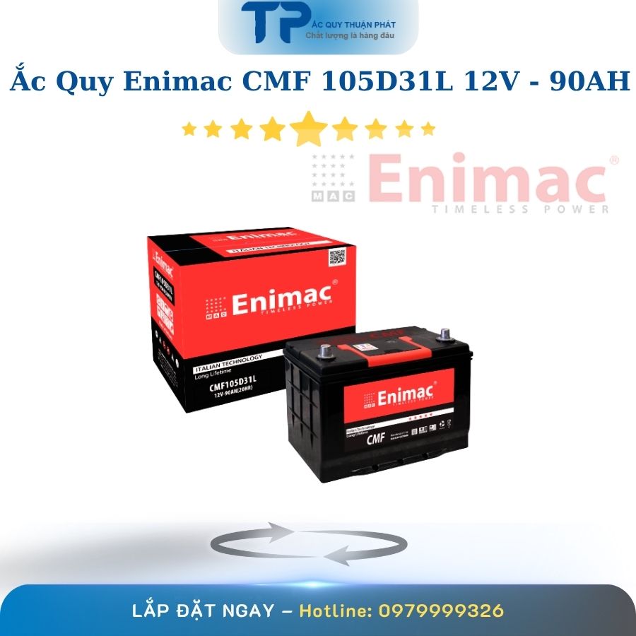 Ắc quy Enimac CMF 105D31L 12V - 90AH