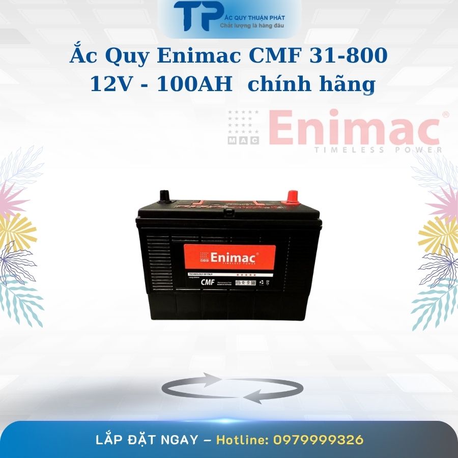Ắc quy Enimac CMF 31-800 12V - 100AH chính hãng