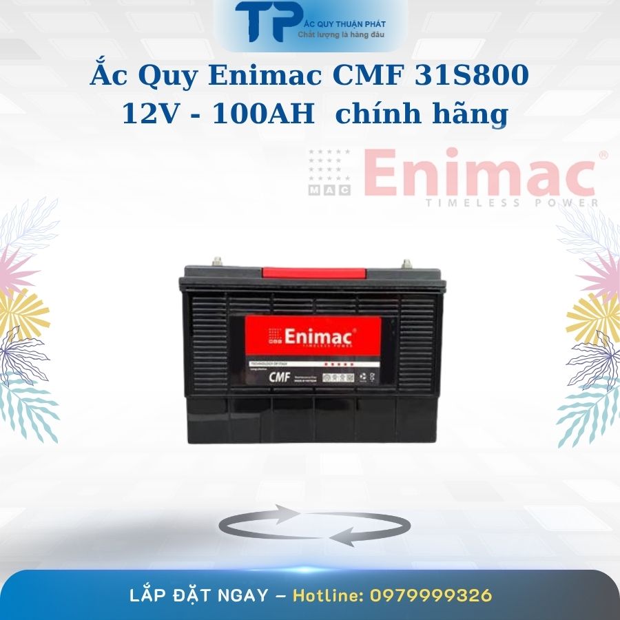 Ắc quy Enimac CMF 31S800 12V - 100AH chính hãng