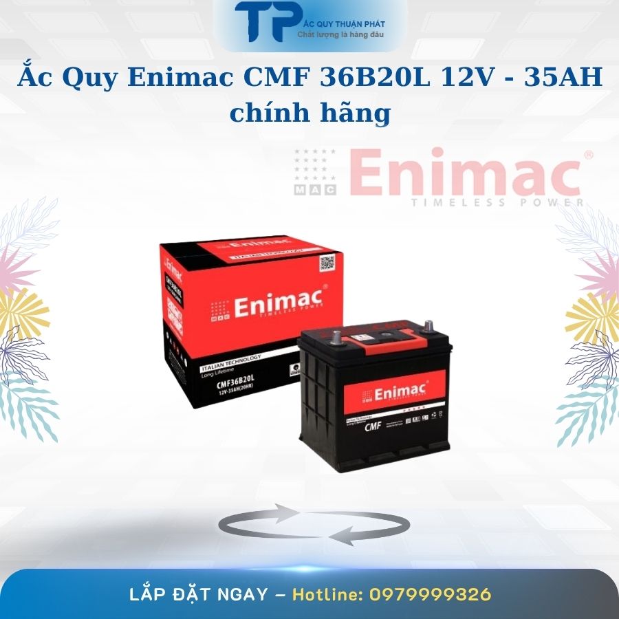 Ắc quy Enimac CMF 36B20L 12V - 35AH chính hãng