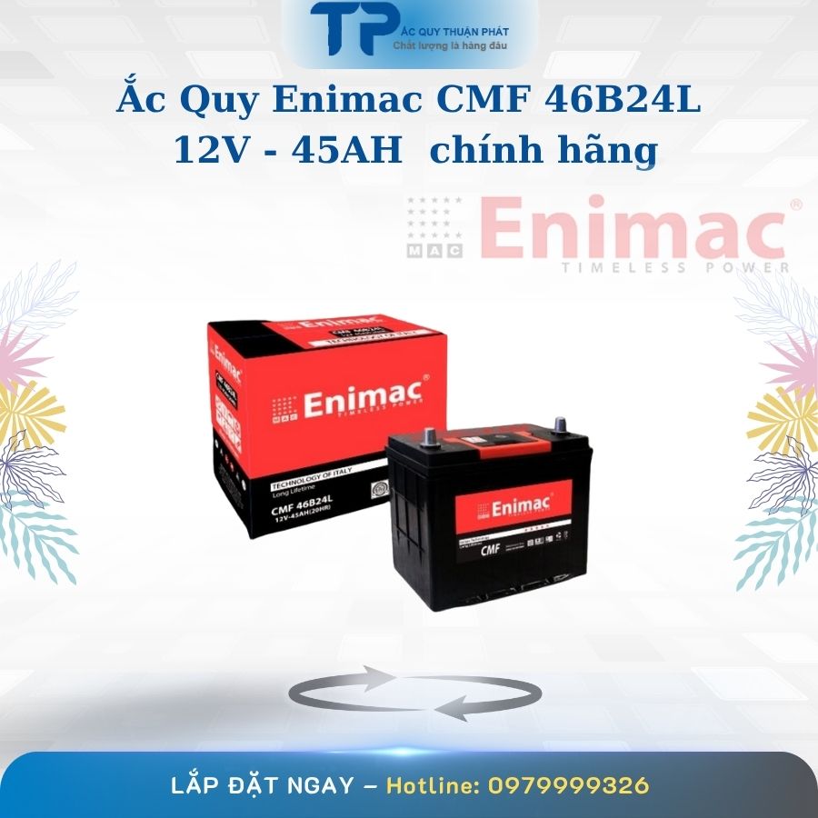 Ắc quy Enimac CMF 46B24L 12V - 45AH chính hãng