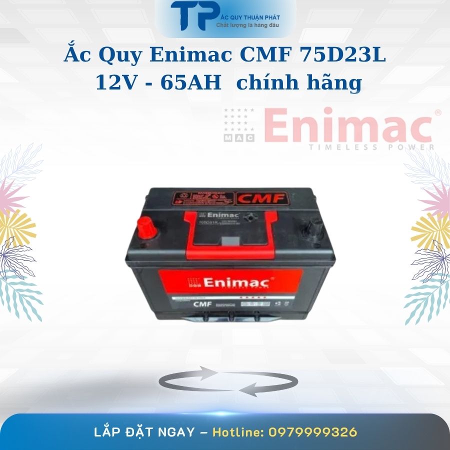 Ắc quy Enimac CMF 75D23L 12V - 65AH chính hãng
