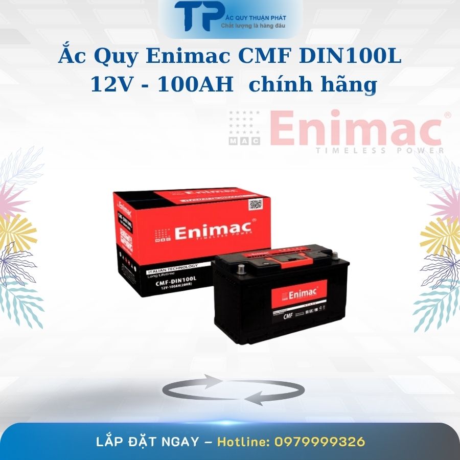 Ắc quy Enimac CMF DIN100L 12V - 100AH chính hãng