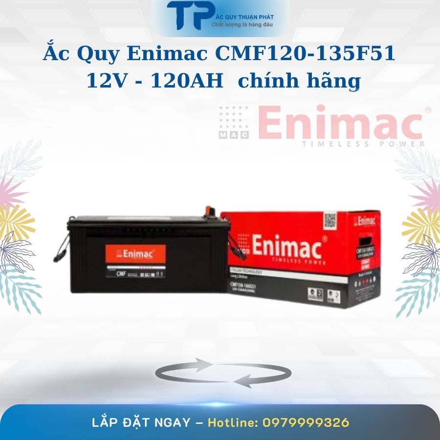 Ắc quy Enimac CMF120 135F51 12V - 120AH chính hãng