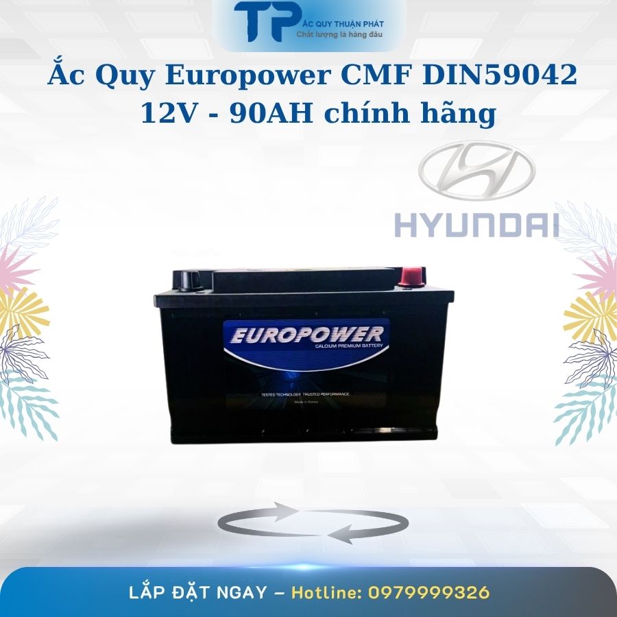 Ắc quy Europower CMF DIN59042 12V - 90AH chính hãng