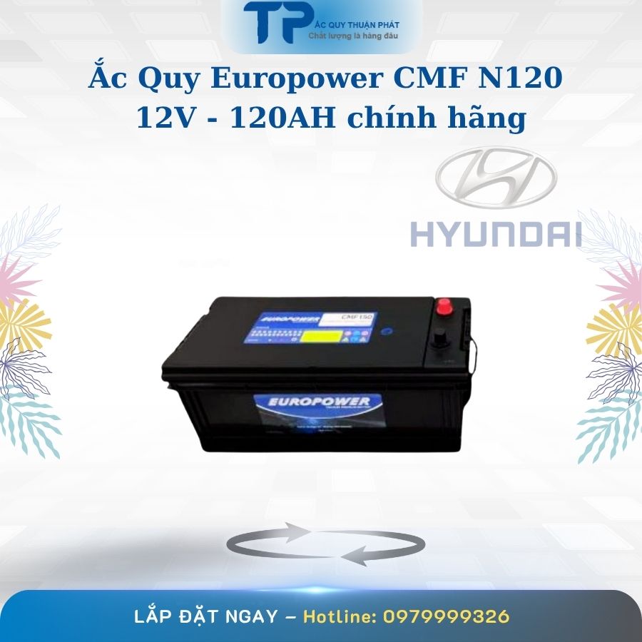 Ắc quy Europower CMF N120 12V - 120AH chính hãng
