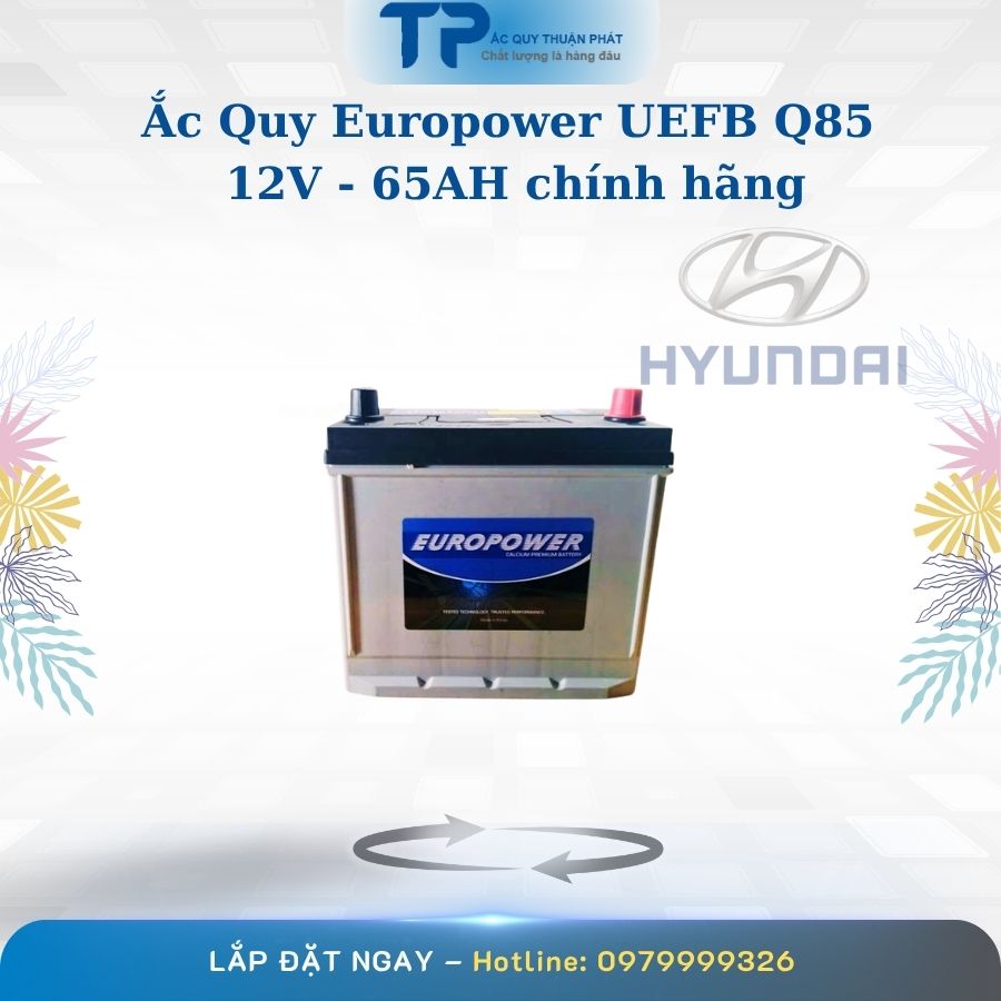 Ắc quy Europower UEFB Q85 12V - 65AH chính hãng