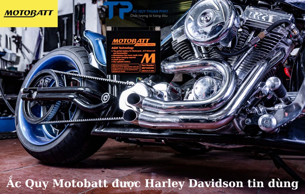 Ắc quy Motobatt được Harley Davidson tin dùng