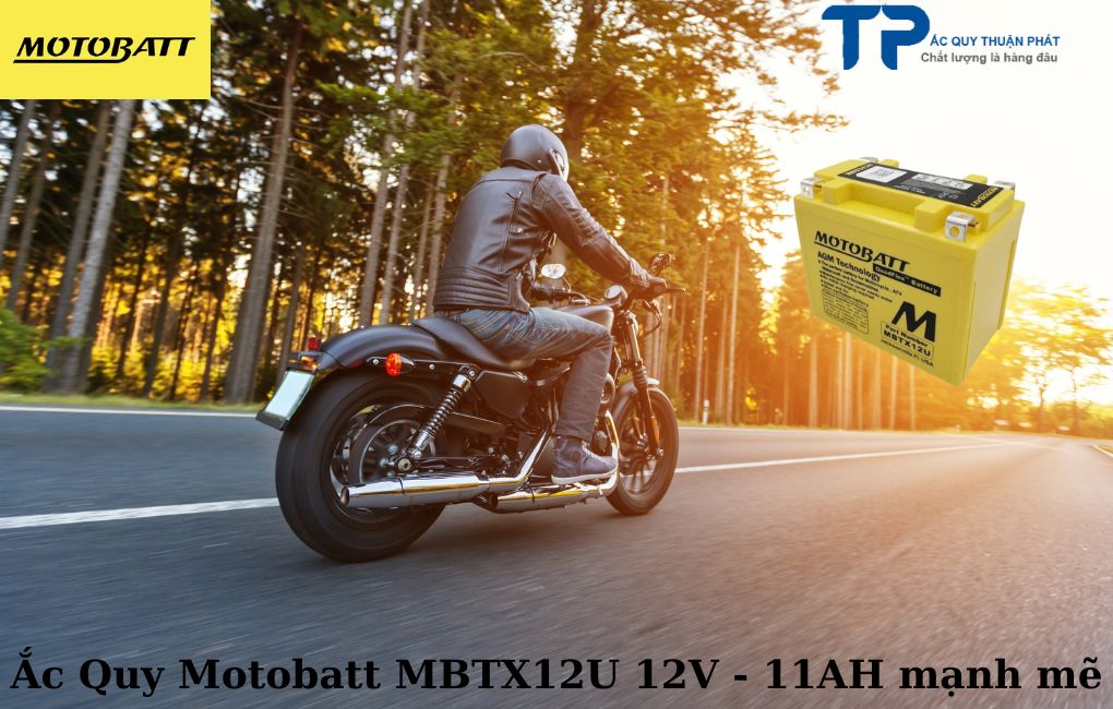Ắc quy Motobatt MBTX12U 12V - 14AH mạnh mẽ