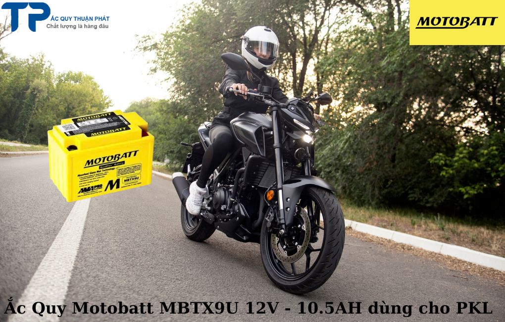 Ắc quy Motobatt MBTX9U 12ZV - 10.5AH dùng cho PKL