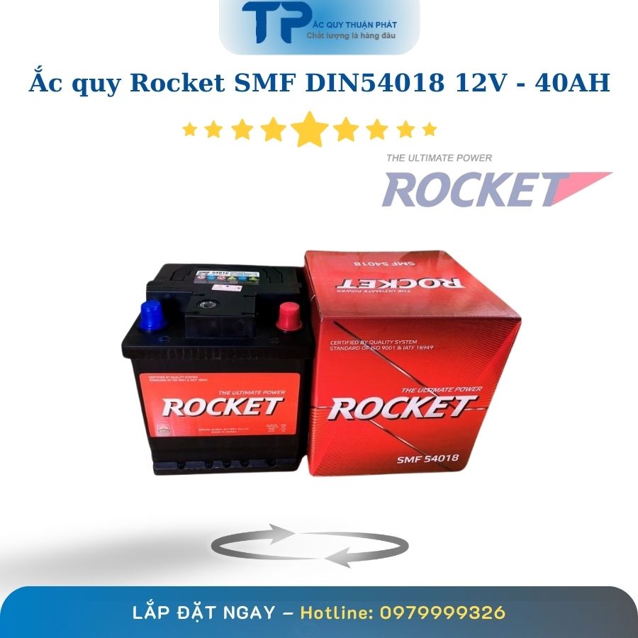 Ắc quy Rocket SMF DIN54018 12V - 40AH