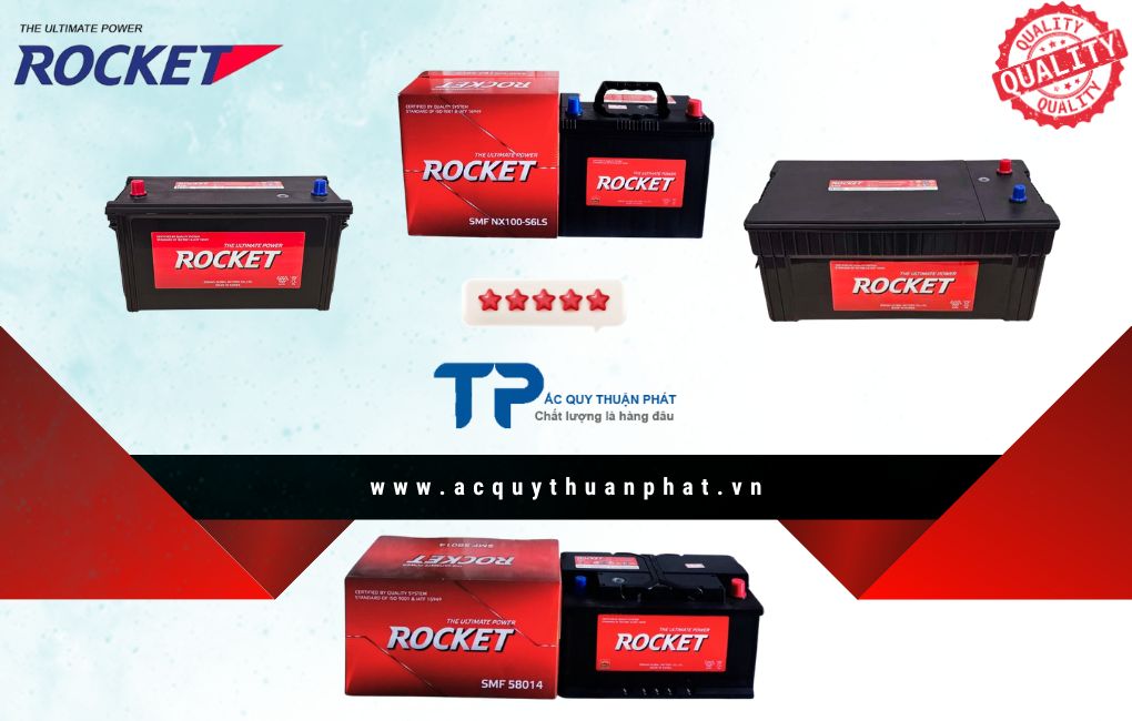 Ắc quy Rocket sức mạnh vượt trội