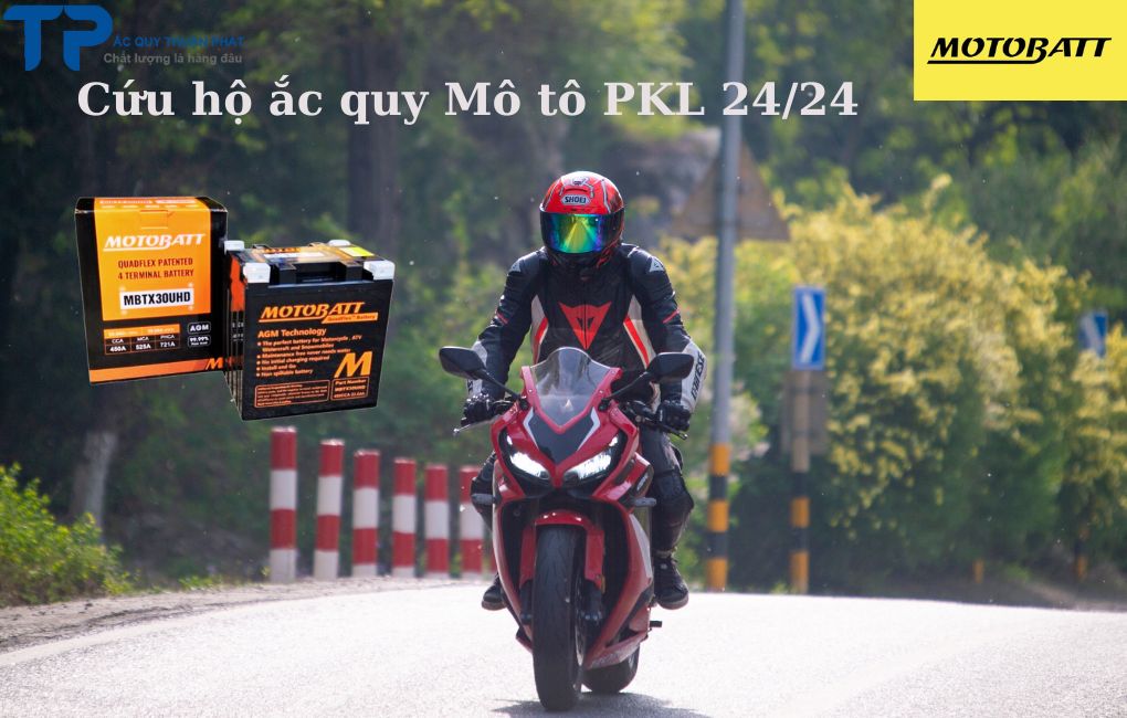 Cứu hộ ắc quy Mô tô PKL 24/24