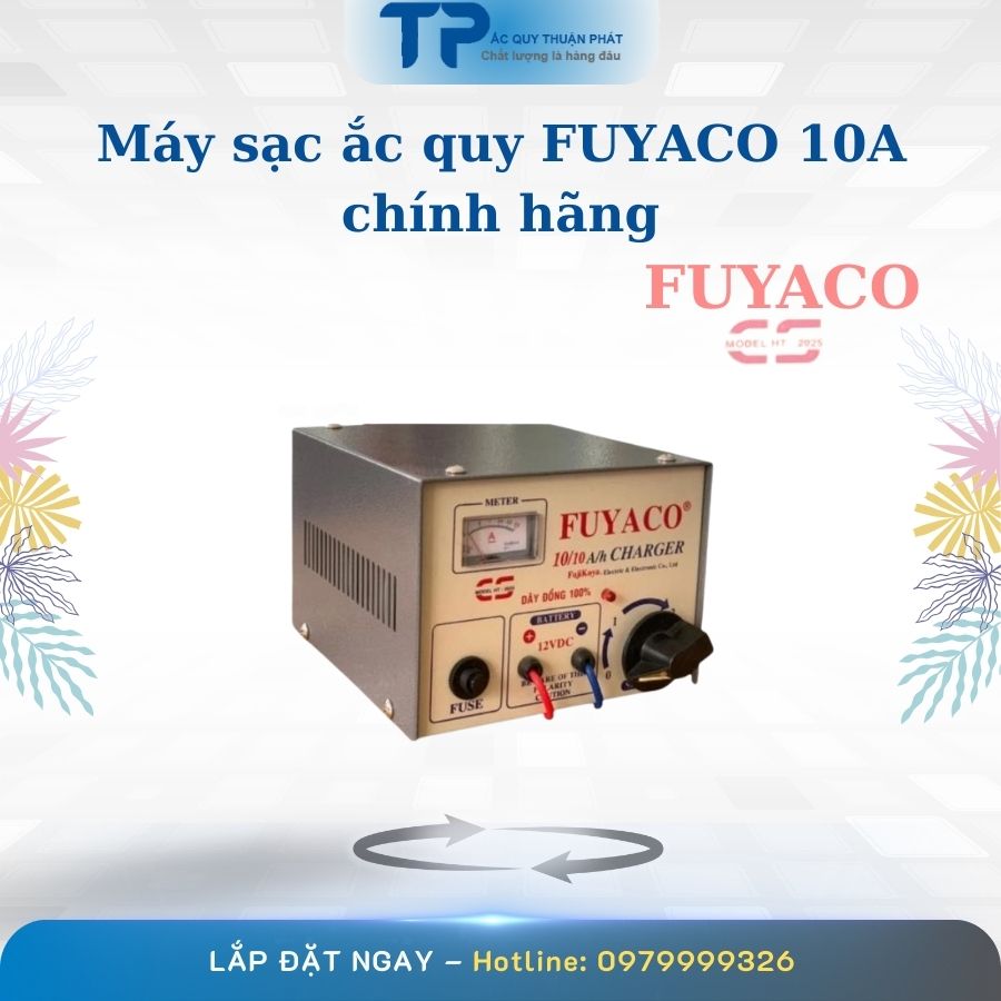 Máy sạc ắc quy Fuyaco 10A chính hãng
