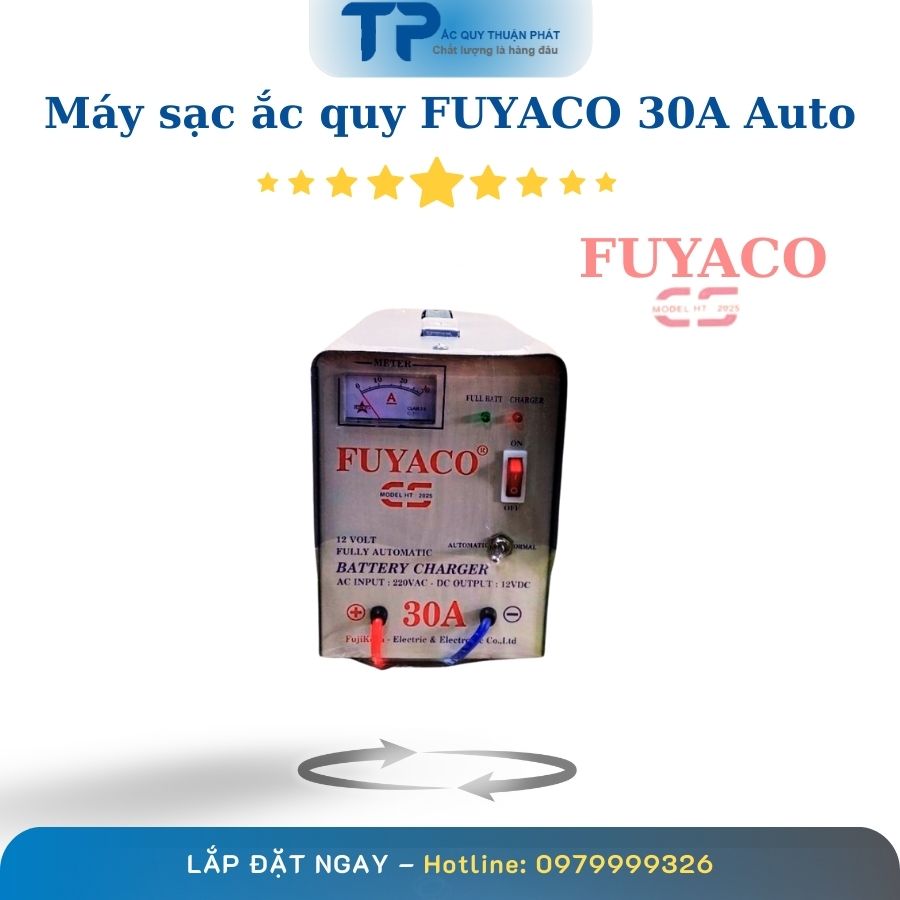 Máy sạc ắc quy Fuyaco 30A Auto