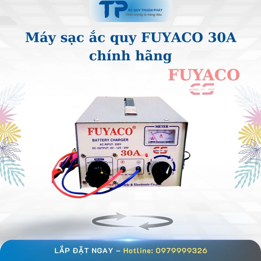 Máy sạc ắc quy Fuyaco 30A chính hãng