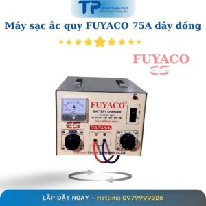Máy sạc ắc quy Fuyaco 75A dây đồng