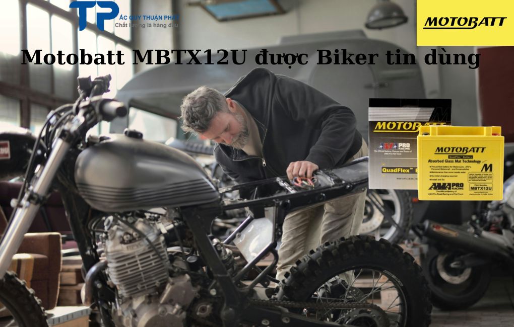 Motobatt MBTX12U được các Biker tin dùng