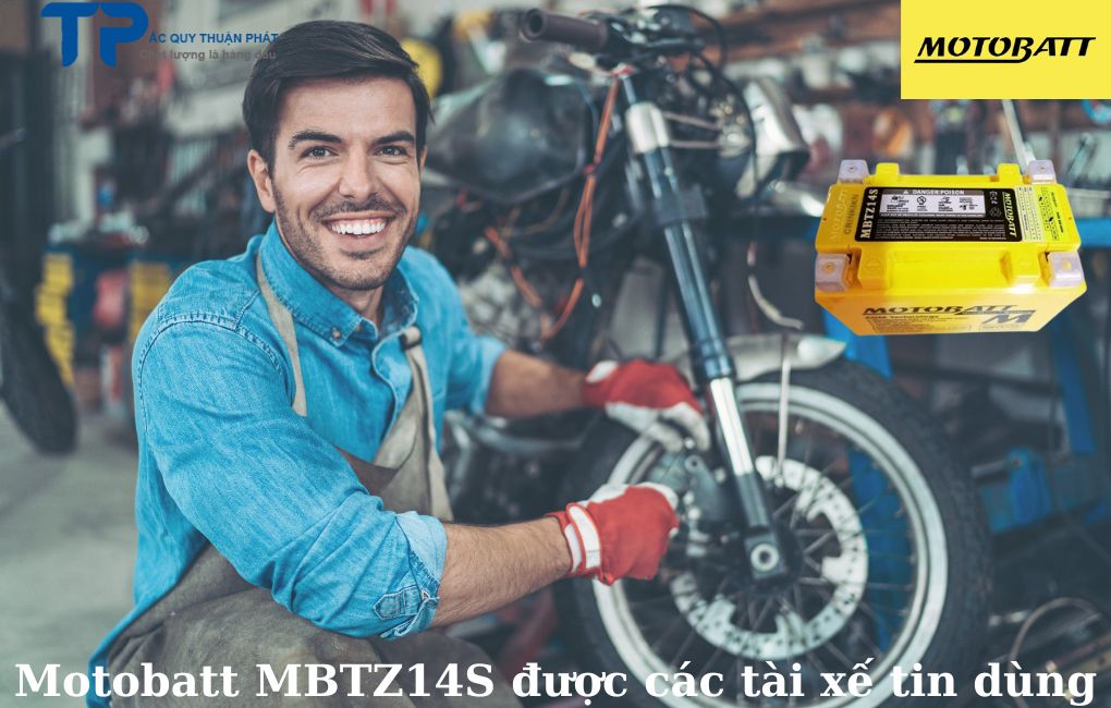 Motobatt MBTZ14S được các tài xế tin dùng