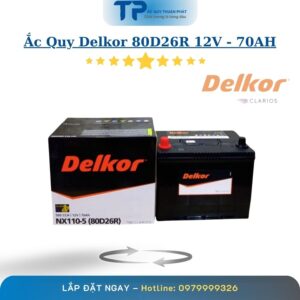 Ắc Quy Delkor 80D26R 12V - 70AH
