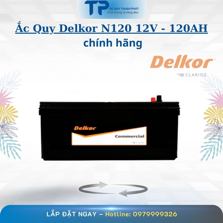 Ắc Quy Delkor N120 12V - 120AH chính hãng