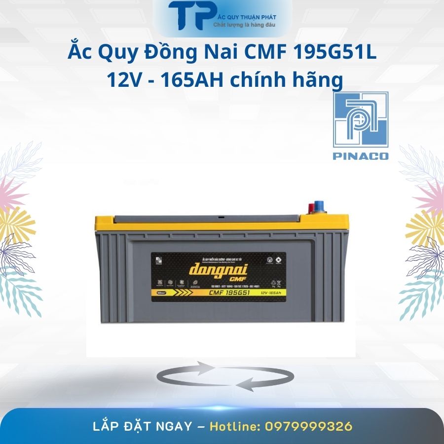 Ắc quy Đồng Nai CMF 105G51L 12V - 165AH chính hãng