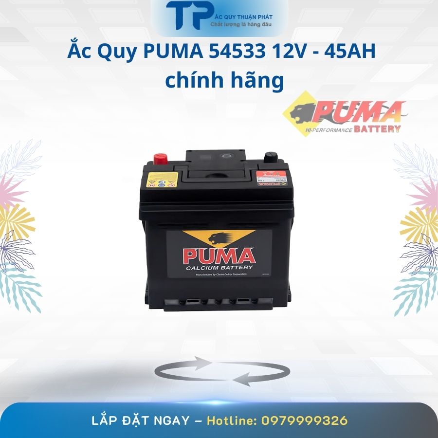 Ắc Quy PUMA 54533 12V - 45AH chính hãng