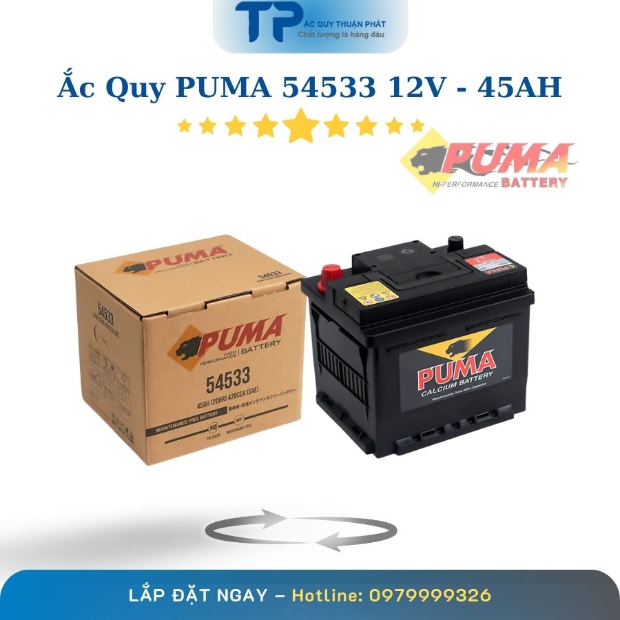 Ắc Quy PUMA 54533 12V - 45AH