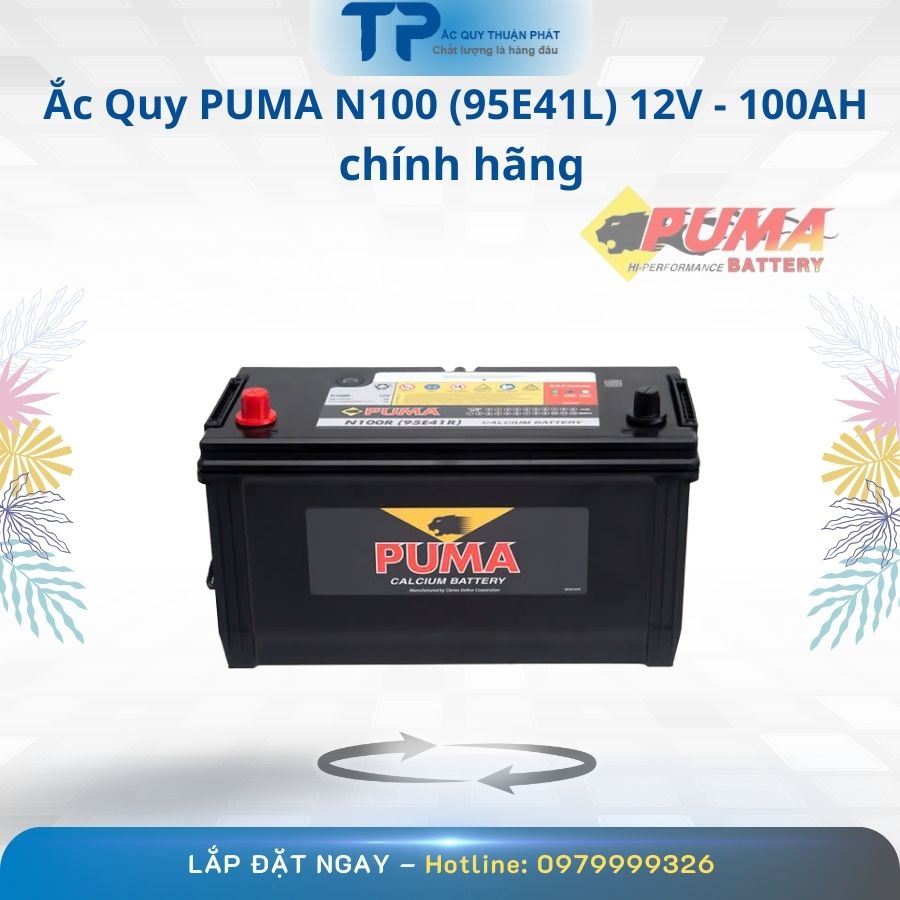 Ắc Quy PUMA N100 95E41L 12V - 100AH chính hãng