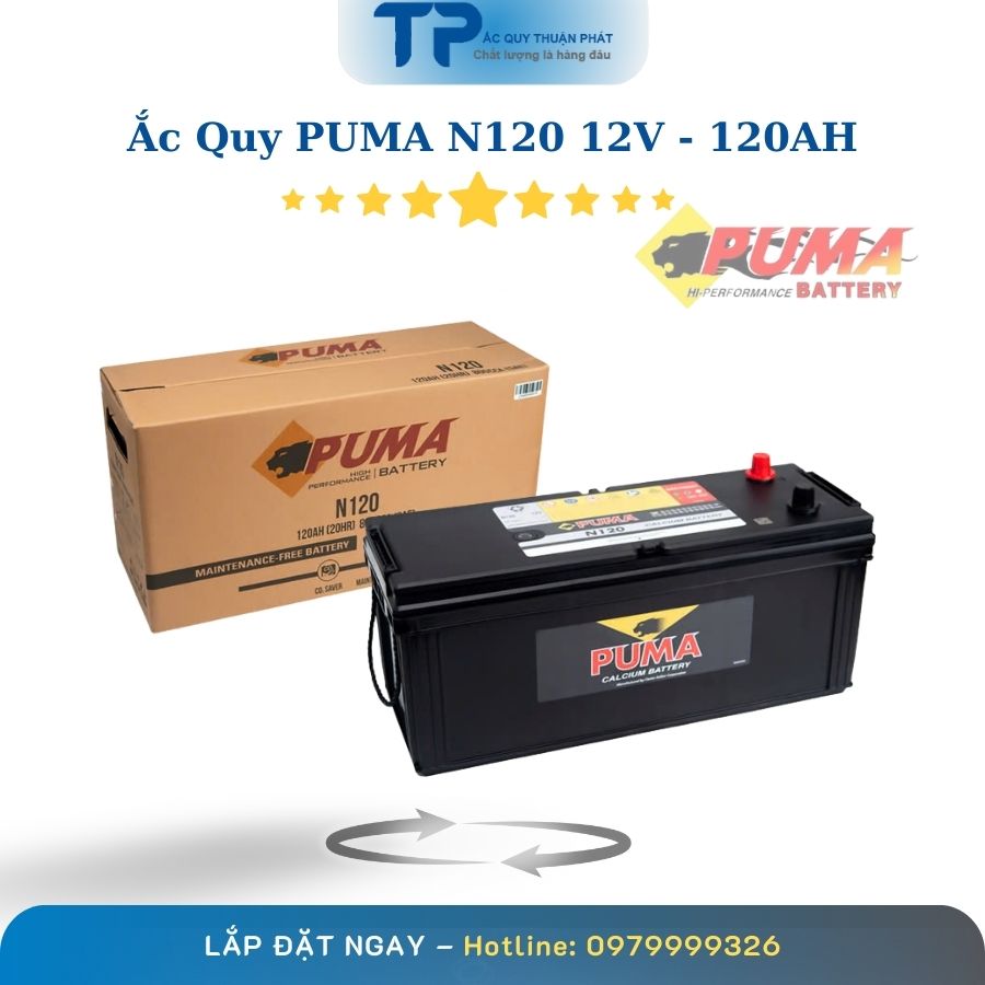 Ắc Quy PUMA N120 12V - 120AH