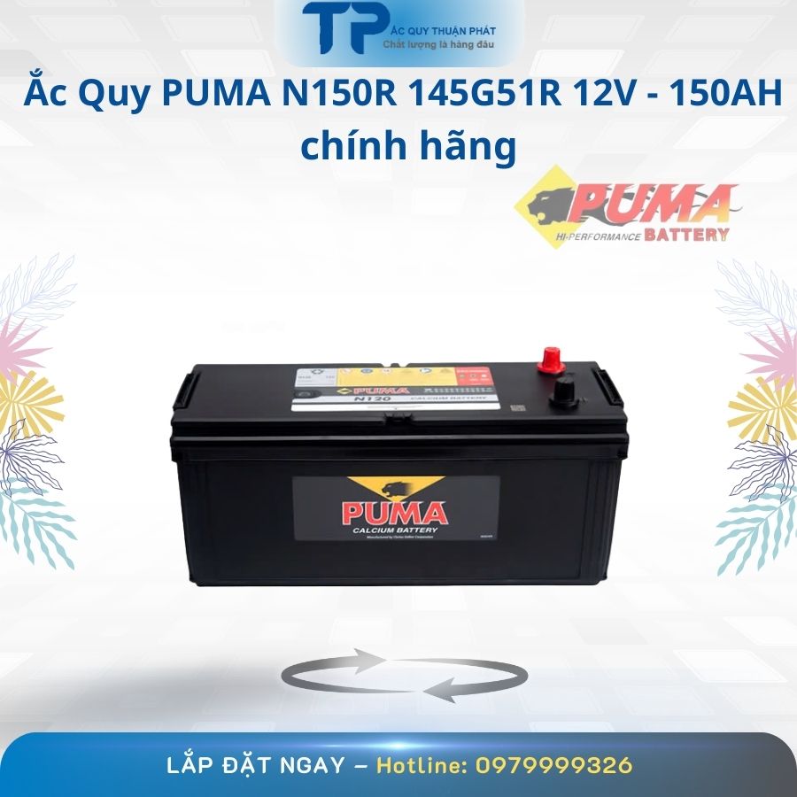 Ắc Quy PUMA N150R 145G41R 12V - 150AH chính hãng