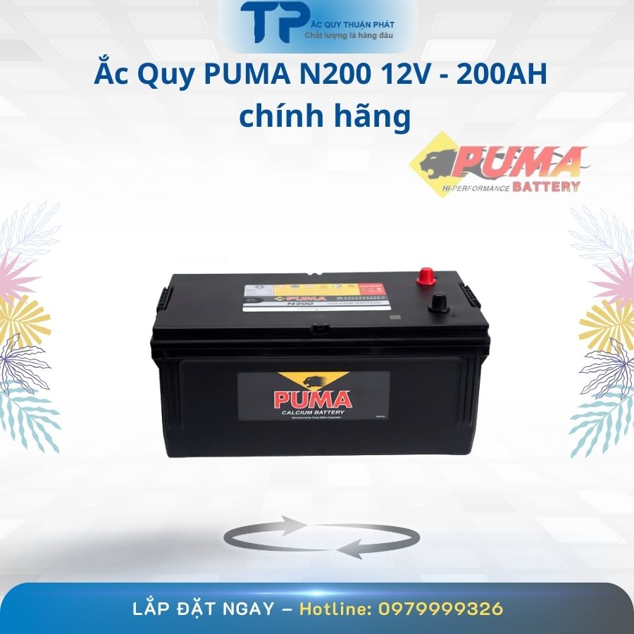 Ắc Quy PUMA N200 12V - 200AH chính hãng
