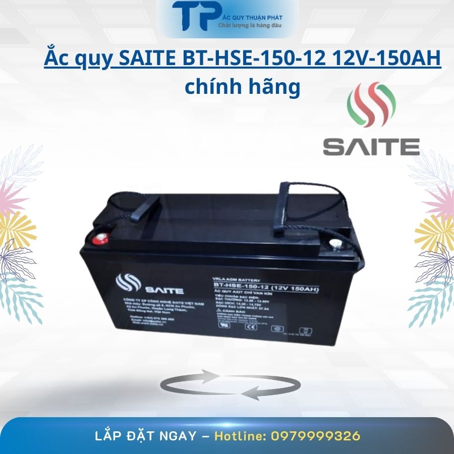 Ắc Quy Saite BT-HSE-150-12 12V - 150AH chính hãng
