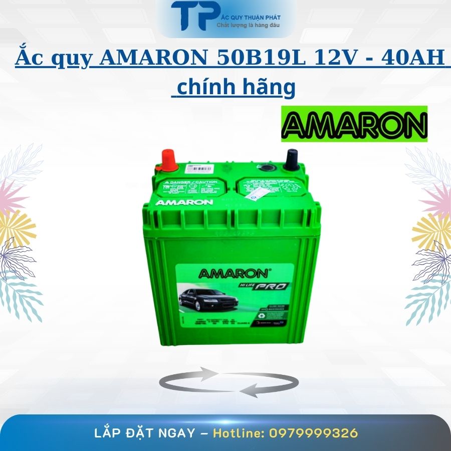 Ắc Quy AMARON 50B19L 12V - 40AH chính hãng