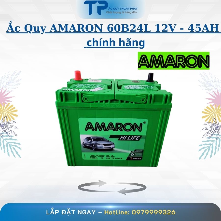 Ắc Quy AMARON 60B24L 12V - 45AH chính hãng
