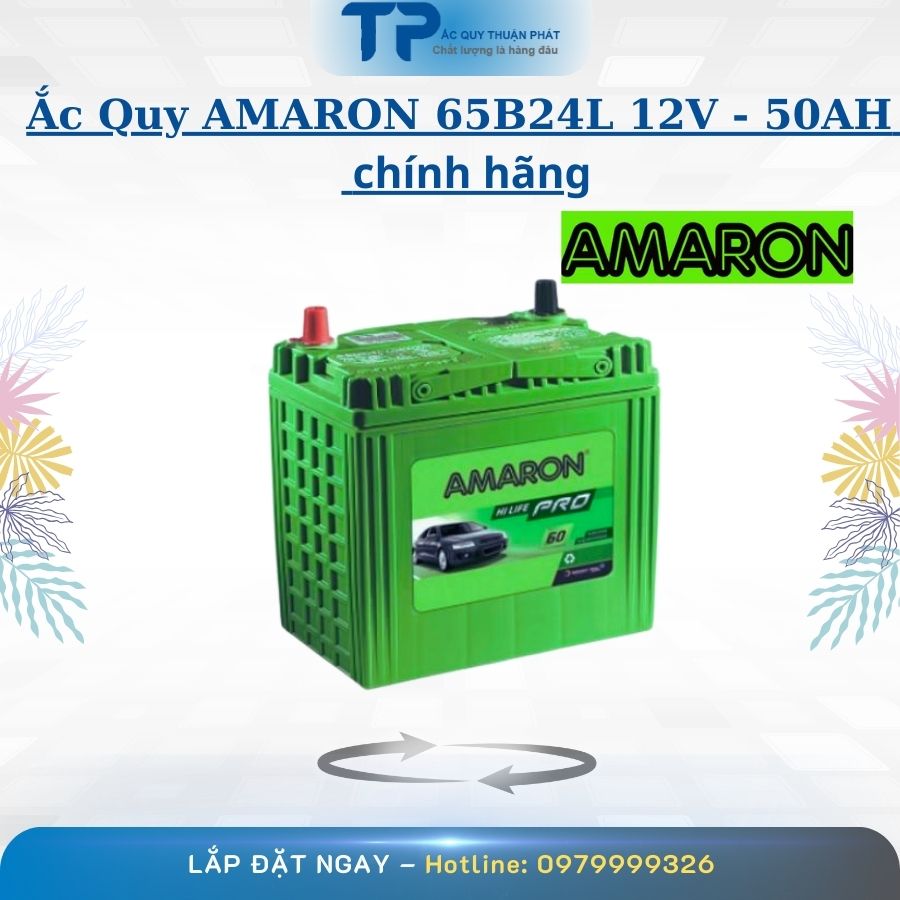 Ắc Quy AMARON 65B24L 12V - 50AH chính hãng