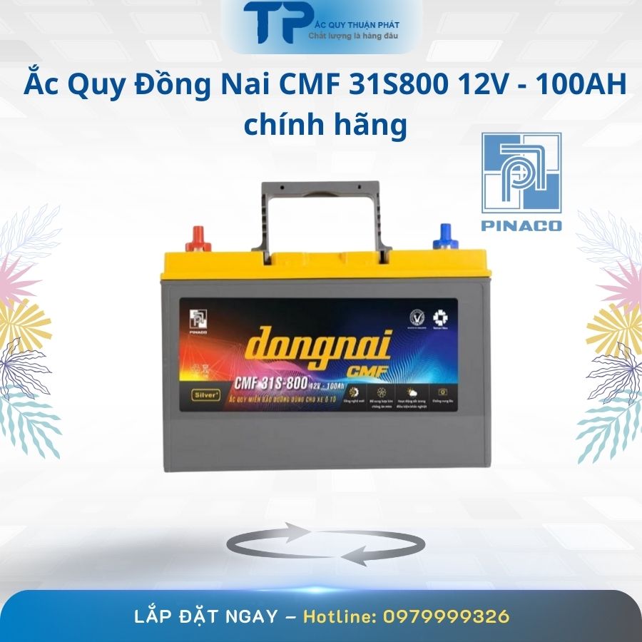 Ắc quy Đồng Nai CMF 31S800 12V - 100AH chính hãng